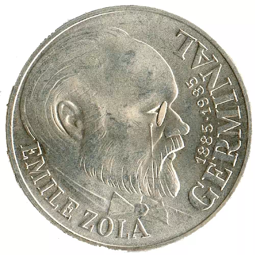 100 francs Emile Zola Germinal 1985 Avers