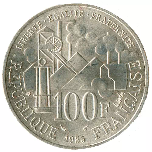 100 francs Emile Zola Germinal 1985 Revers