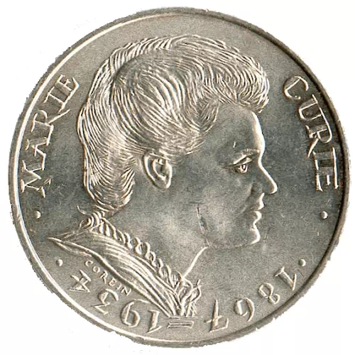 100 francs Marie Curie 1984 Avers