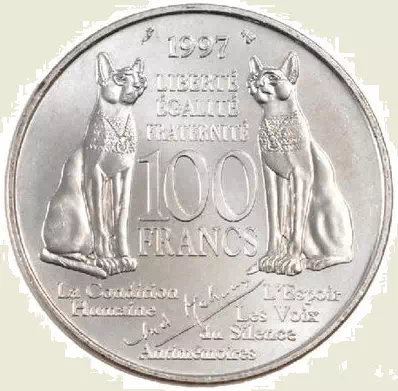 100 francs Malraux 1997 Revers