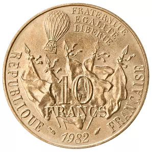 10 francs Gambetta 1982 Revers