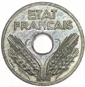 10 centimes Etat Français - Grand module