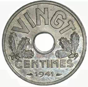 10 centimes Etat Français - Grand module