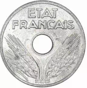 10 centimes Etat Français - Petit module