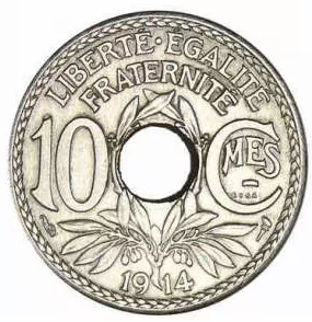 10 centimes Lindauer - Nickel - Cmes soulignés