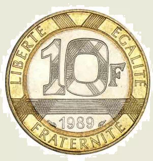 10 francs Montesquieu 1989 Revers