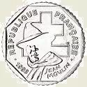 2 francs Jean Moulin 1993 Avers