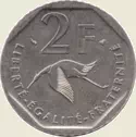 2 francs Georges Guynemer 1997 Revers