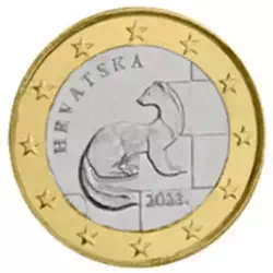 1 Euro Croatie