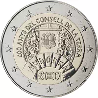 2 euros commémorative Andorre 2019