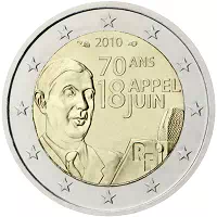 2 euros commémorative France 2010