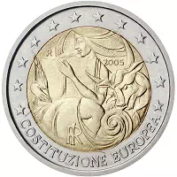 2 euros commémorative Italie 2005