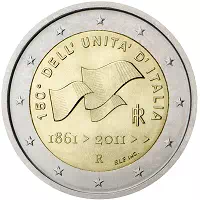 2 euros commémorative Italie 2011