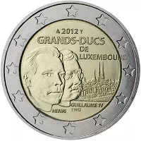 2 euros commémorative Luxembourg 2012