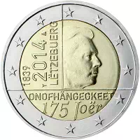 2 euros commémorative Luxembourg 2014