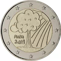 2 euros commémorative Malte 2019