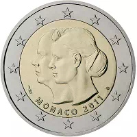 2 euros commémorative Monaco 2011