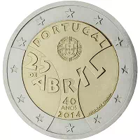 2 euros commémorative Portugal 2014