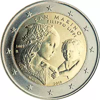 2 euros commémorative Saint-Marin 2019