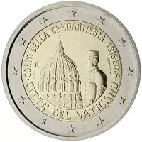 2 euros commémorative Vatican 2016