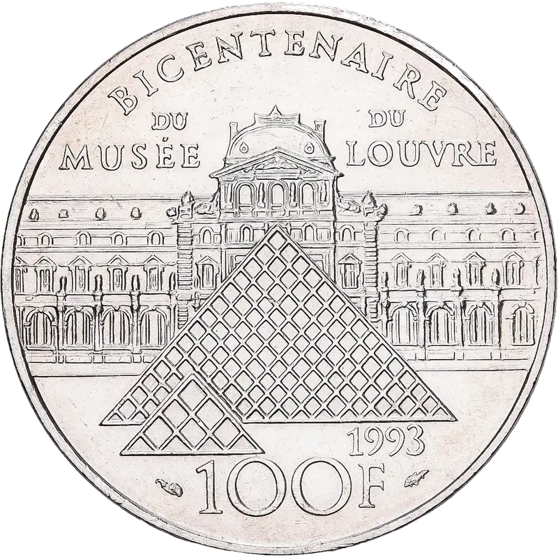 100 francs La Liberté guidant le peuple Delacroix 1993 revers