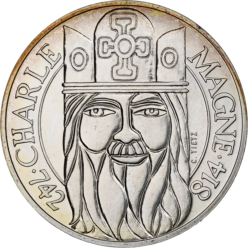 100 francs Charlemagne 1990 avers