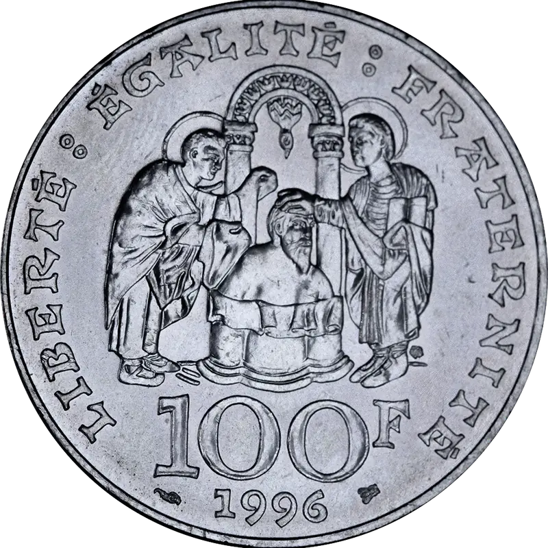 100 francs Clovis 1996 revers