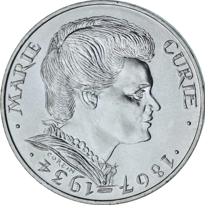 100 francs Marie Curie 1984 avers