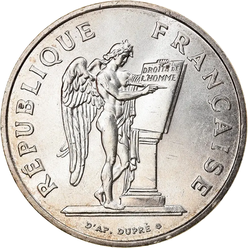 100 francs Droits de l’Homme 1989 avers