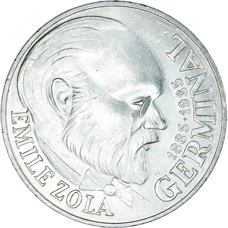 100 francs Émile Zola Germinal 1985 avers