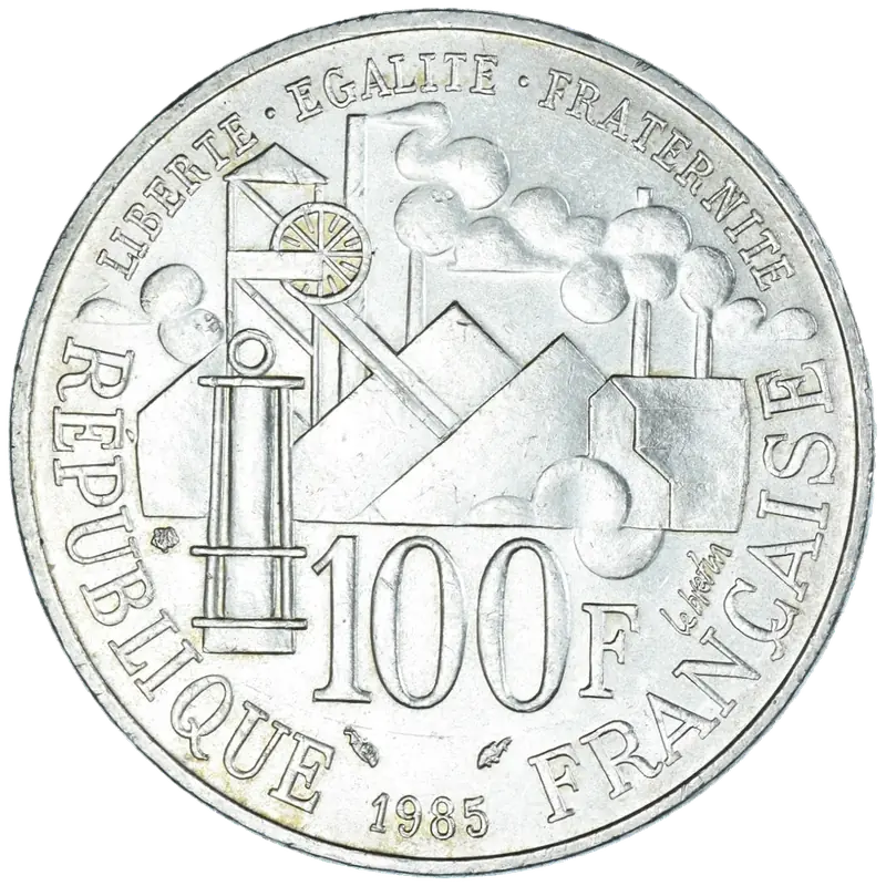 100 francs Émile Zola Germinal 1985 revers