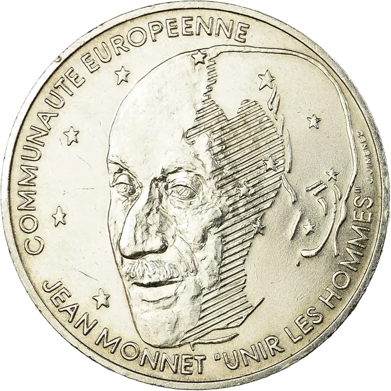 100 francs Jean Monnet 1992 avers