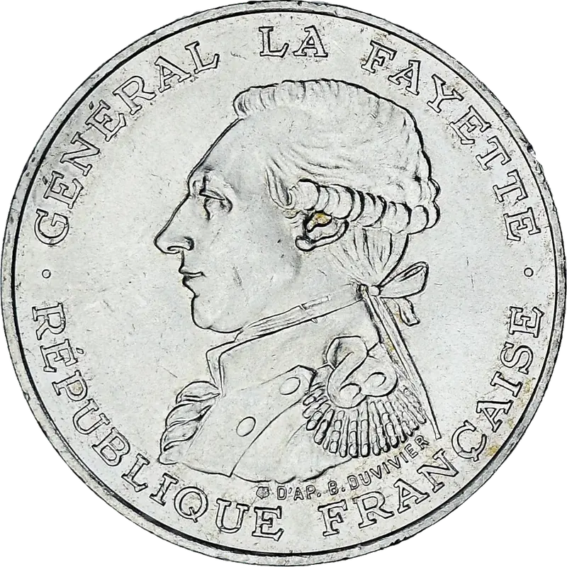 100 francs Général La Fayette 1987 avers