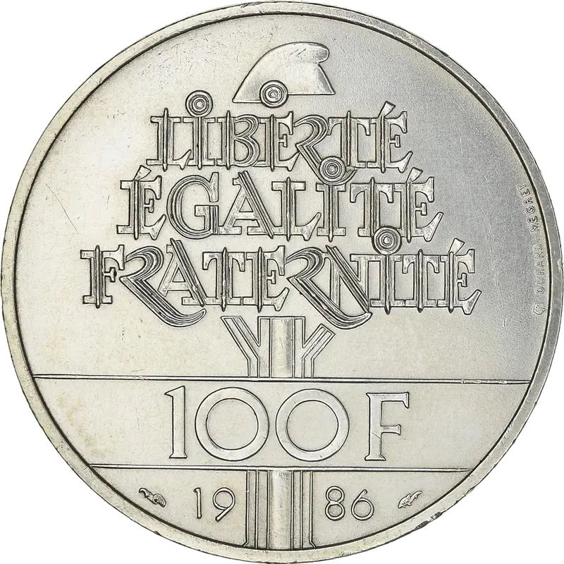 100 francs Statue de la Liberté 1986 revers