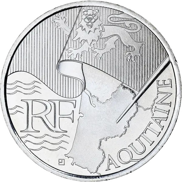 10 euros des Régions 2010 Aquitaine – série héraldique
