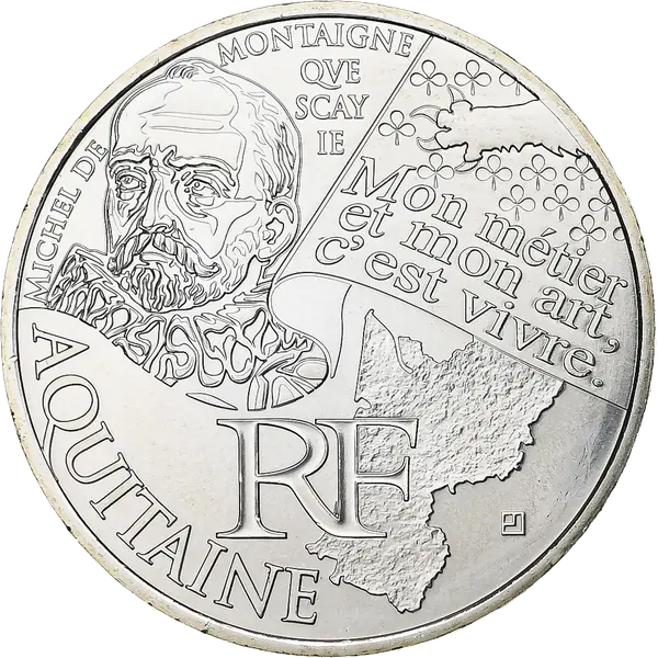 10 euros des Régions 2012 Aquitaine – Michel de Montaigne