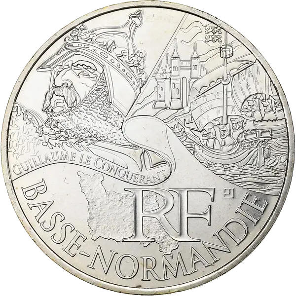 10 euros des Régions 2012 Basse-Normandie – Guillaume le Conquérant