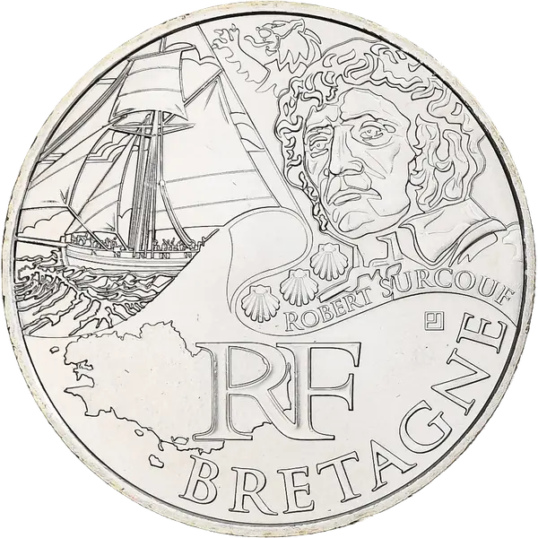 10 euros des Régions 2012 Bretagne – Robert Surcouf