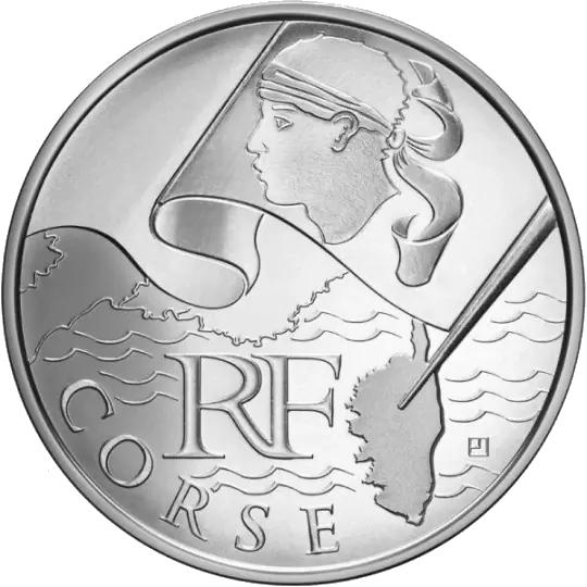 10 euros des Régions 2010 Corse – série héraldique