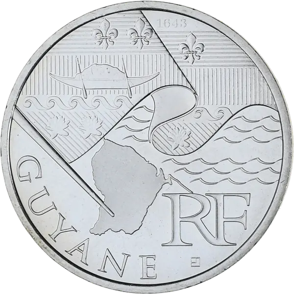 10 euros des Régions 2010 Guyane – série héraldique