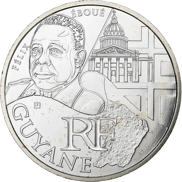 10 euros des Régions 2012 Guyane – Félix Éboué