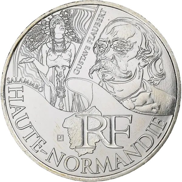 10 euros des Régions 2012 Haute-Normandie – Gustave Flaubert
