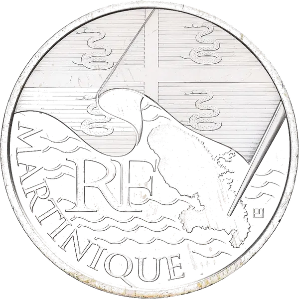 10 euros des Régions 2010 Martinique – série héraldique