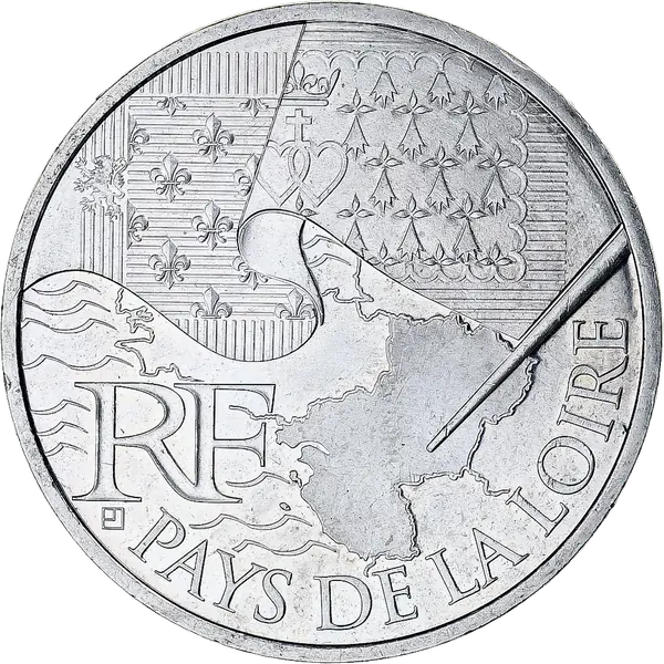 10 euros des Régions 2010 Pays de la Loire – série héraldique