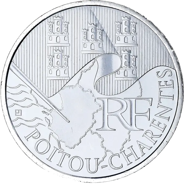 10 euros des Régions 2010 Poitou-Charentes – série héraldique