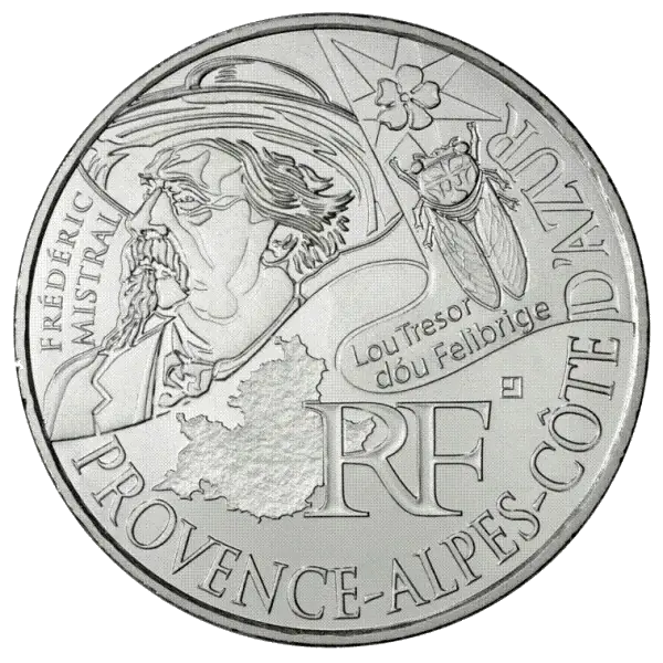 10 euros des Régions 2012 Provence-Alpes-Côte d'Azur – Frédéric Mistral