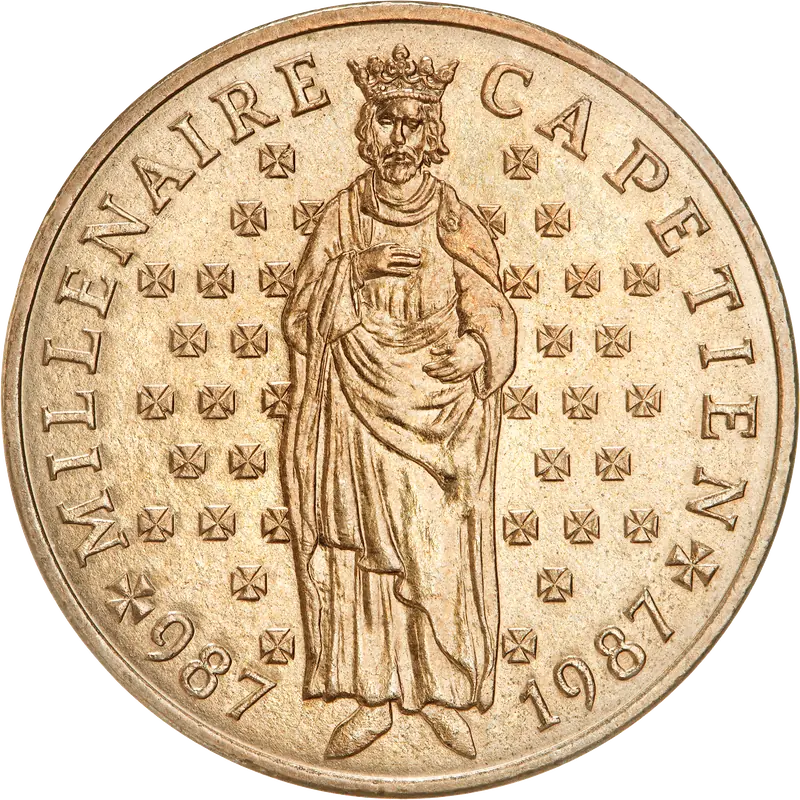 10 francs Millénaire capétien 1987 avers