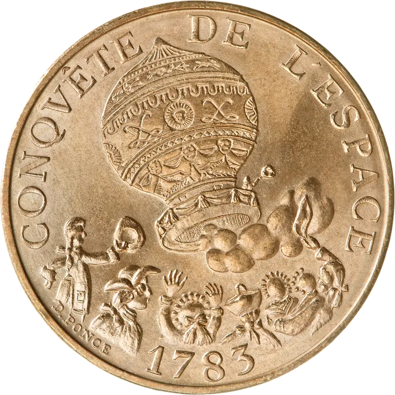 10 francs Conquête de l’espace 1983 avers