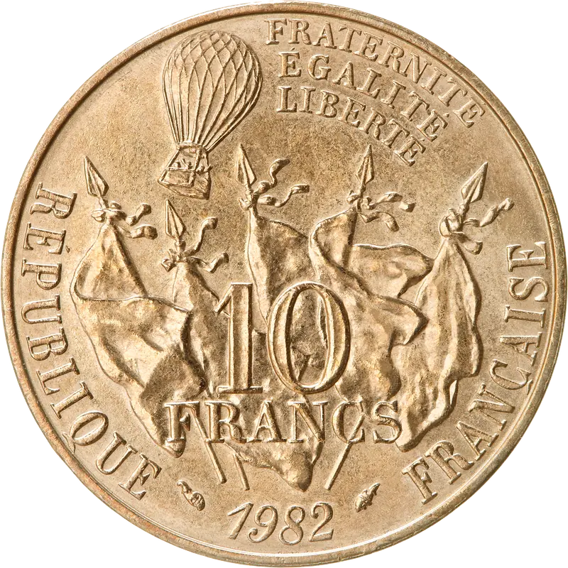 10 francs Gambetta 1982 revers
