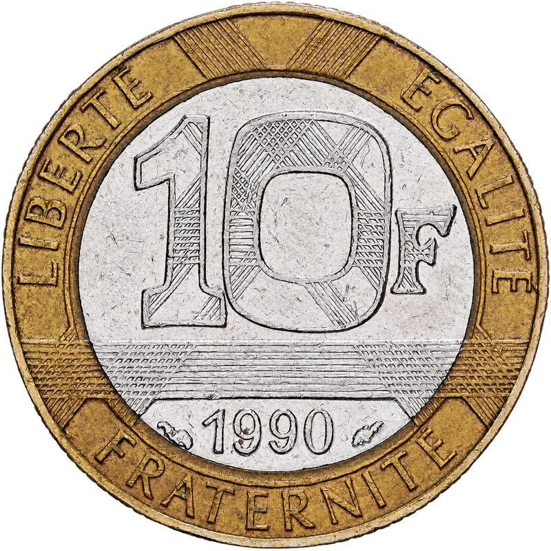 10 francs Génie de la Bastille - revers